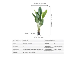 1,5 M Árvore Artificial SucceBuy do Paraíso, Planta Verde Falsa