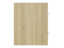 2 pcs conj. móveis casa de banho contrapl. cor carvalho sonoma