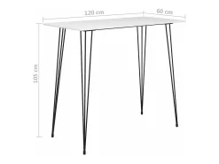 7 pcs conjunto de bar branco e cinzento