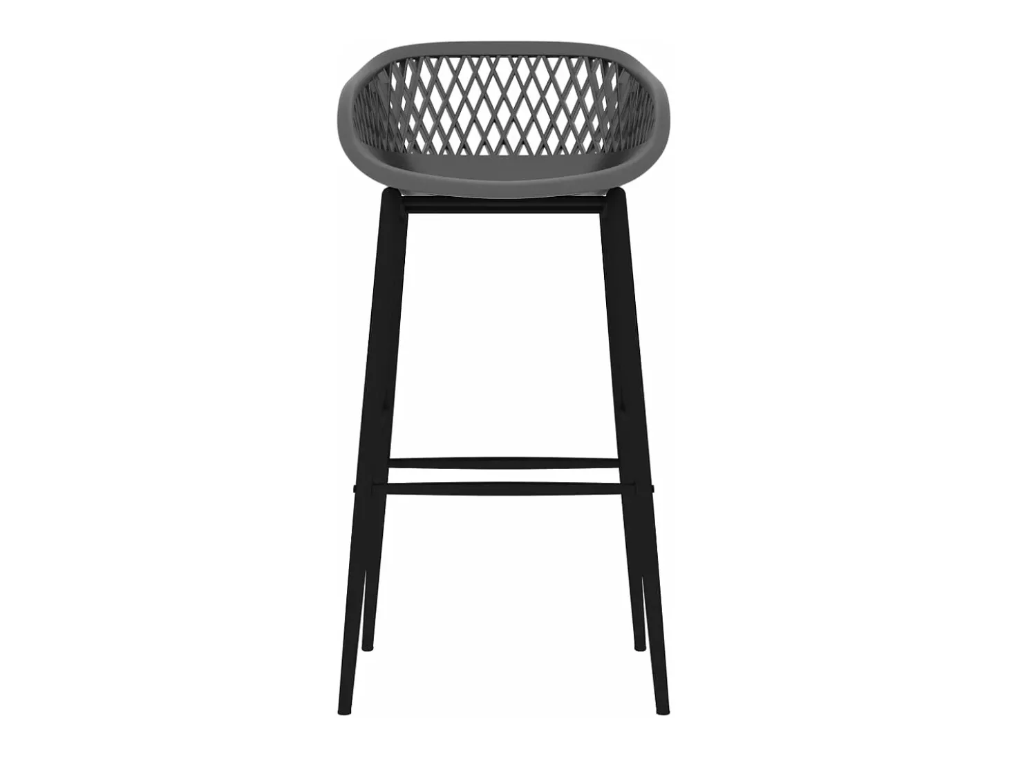 7 pcs conjunto de bar branco e cinzento