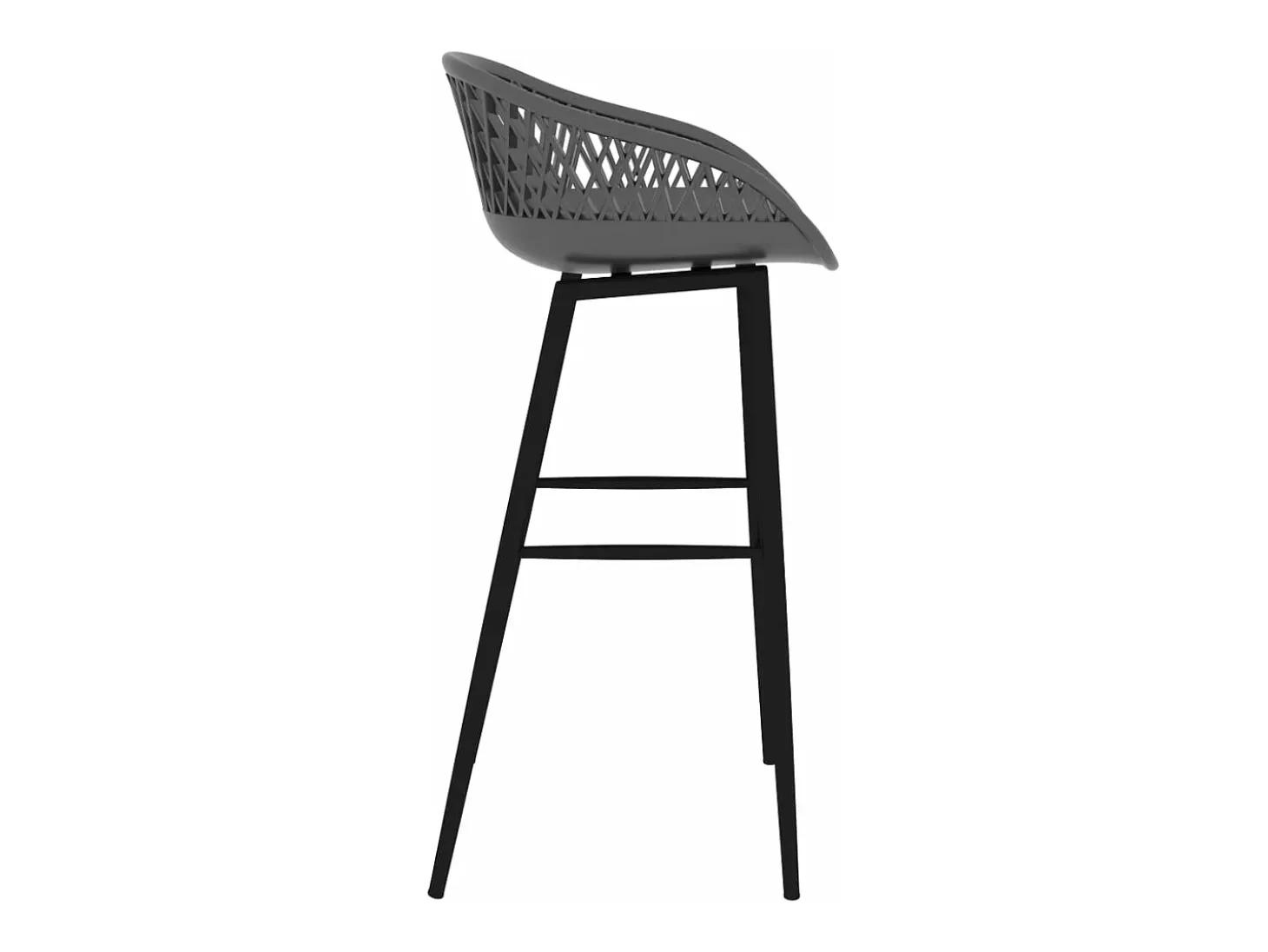 7 pcs conjunto de bar branco e cinzento