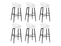 7 pcs conjunto de bar branco