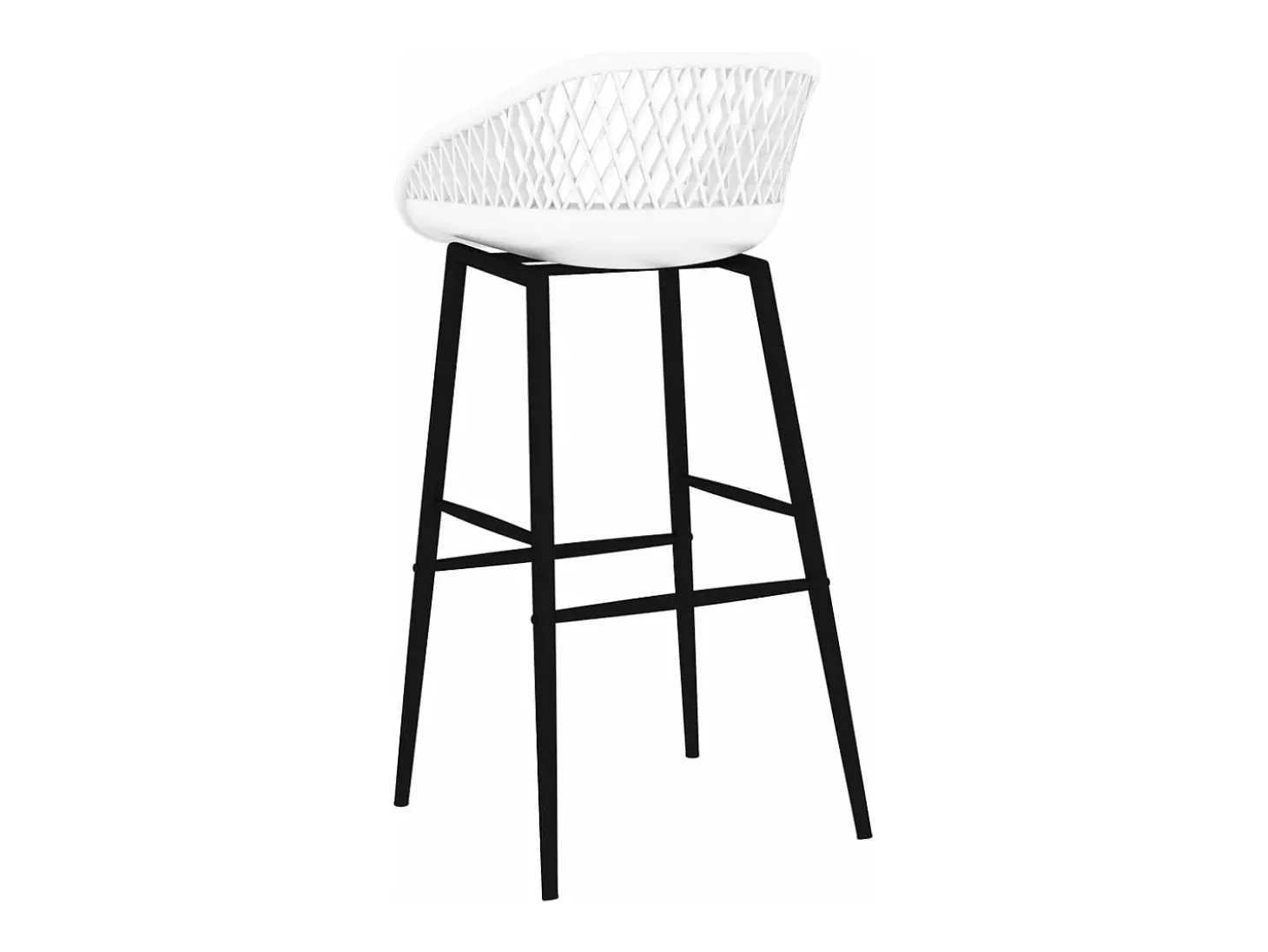 7 pcs conjunto de bar branco