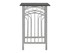 3 pcs conjunto de bar em madeira e aço preto