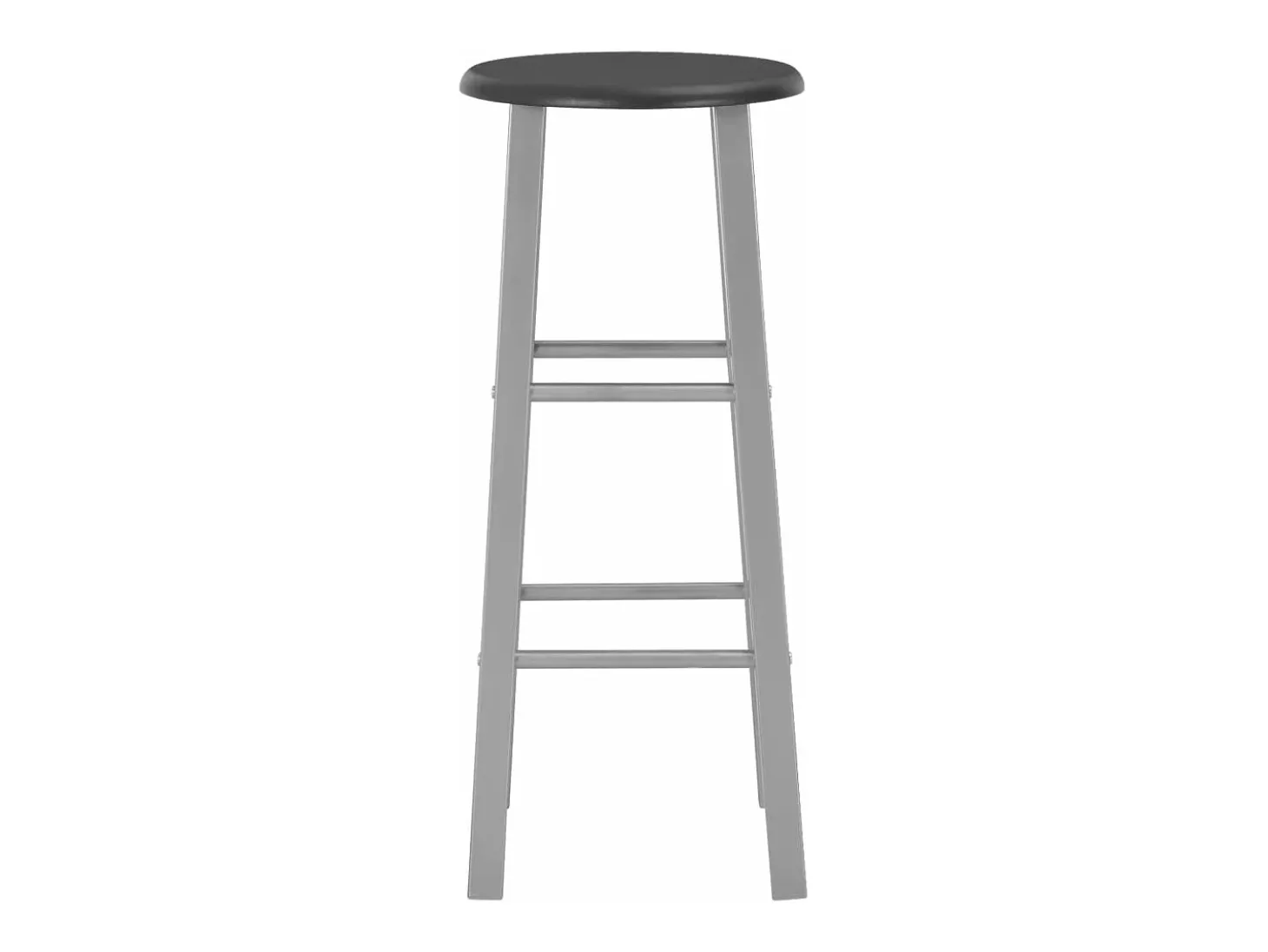 3 pcs conjunto de bar em madeira e aço preto