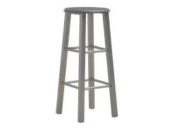 3 pcs conjunto de bar em madeira e aço antracite