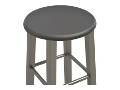 3 pcs conjunto de bar em madeira e aço antracite