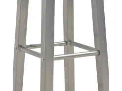 3 pcs conjunto de bar em madeira e aço antracite