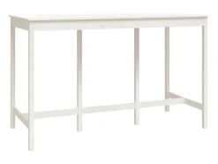 9 pcs conjunto de bar pinho maciço branco