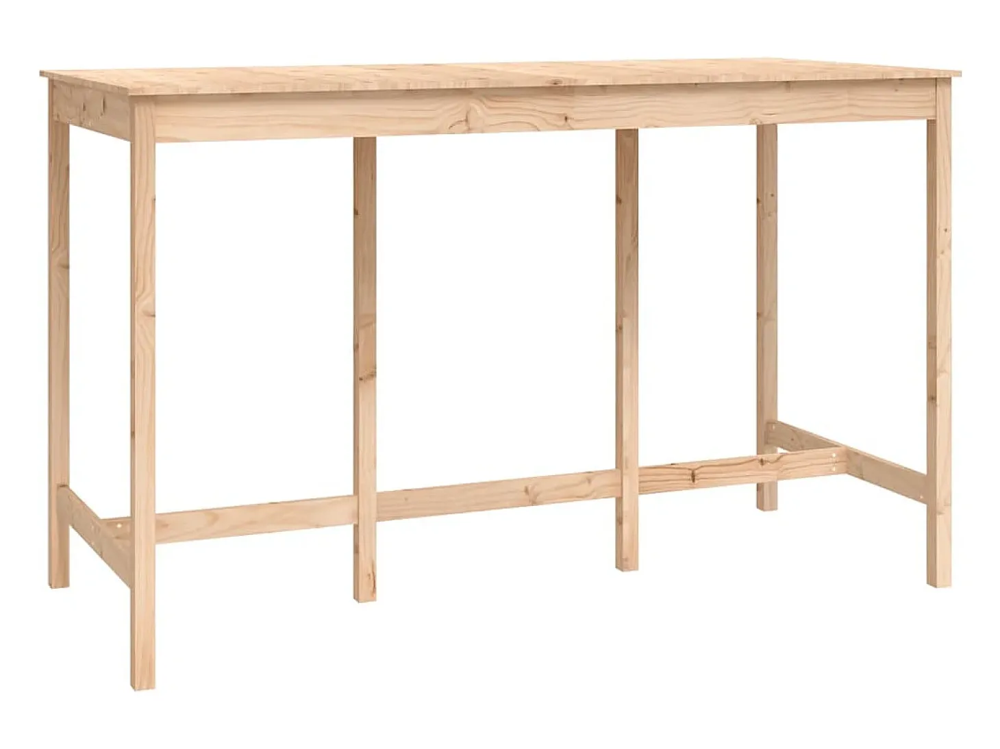 9 pcs conjunto de bar pinho maciço