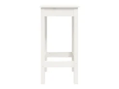 3 pcs conjunto de bar pinho maciço branco