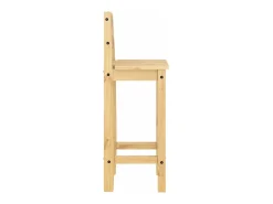 5 pcs conjunto de bar pinho maciço