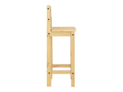 5 pcs conjunto de bar pinho maciço