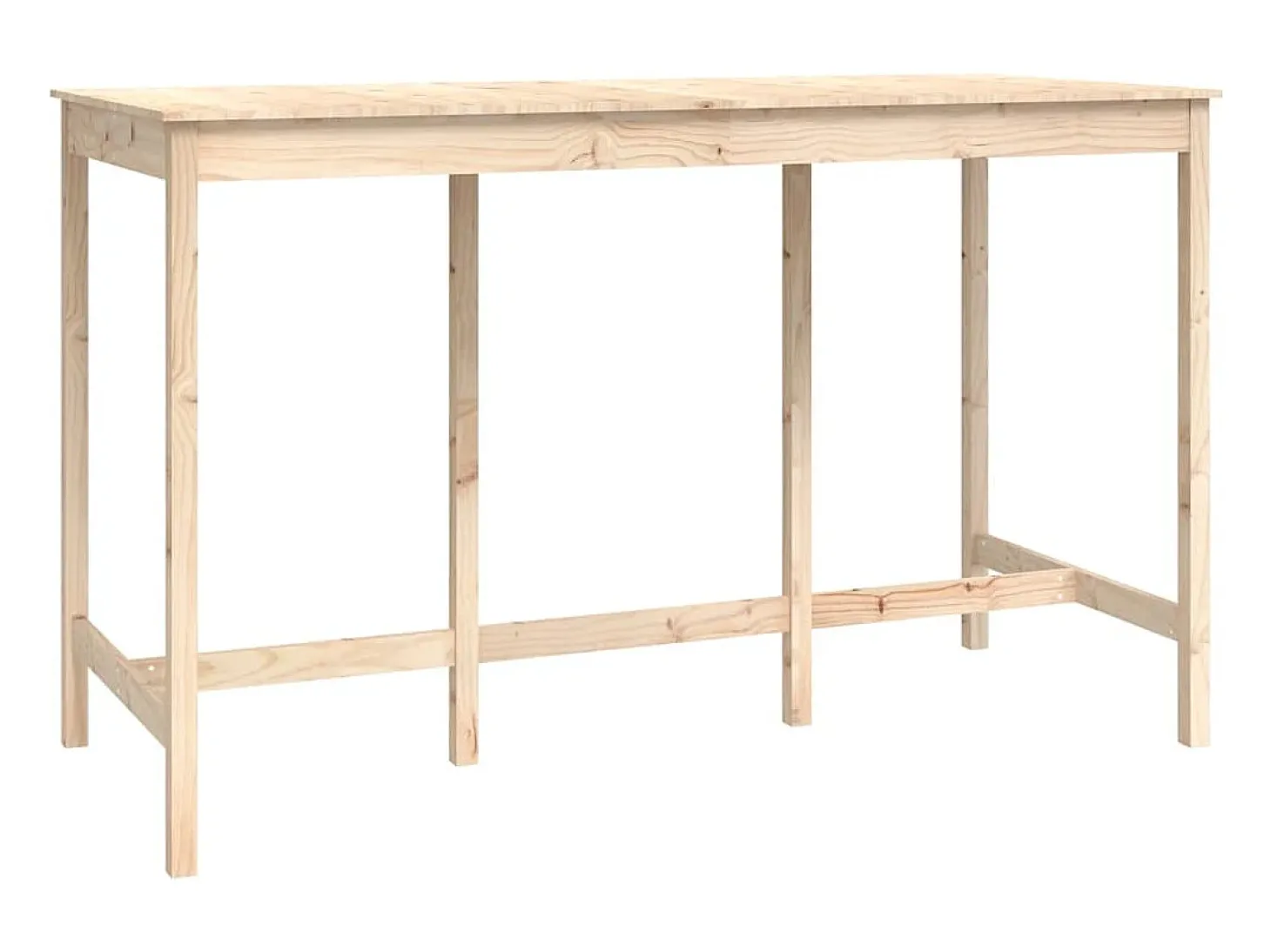 9 pcs conjunto de bar pinho maciço