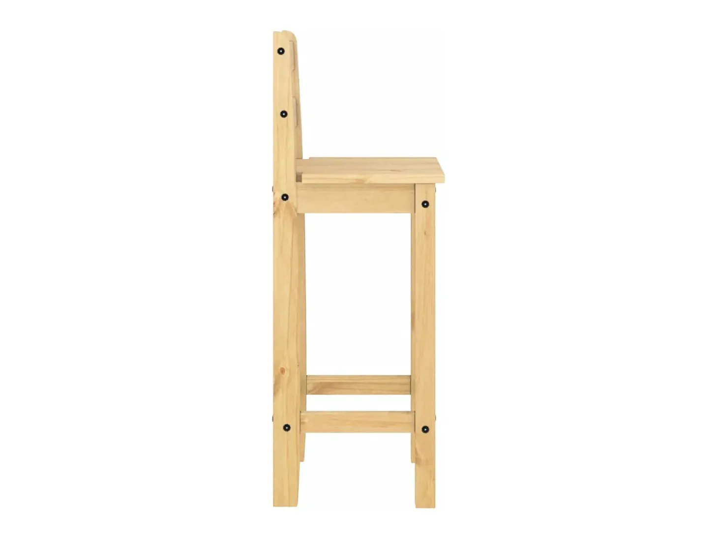3 pcs conjunto de bar pinho maciço