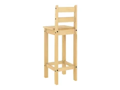 3 pcs conjunto de bar pinho maciço