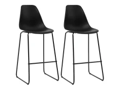 3 pcs conjunto de bar plástico preto