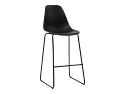 3 pcs conjunto de bar plástico preto