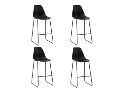 5 pcs conjunto de bar plástico preto