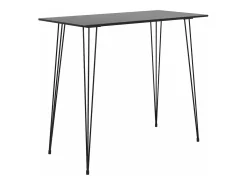 7 pcs conjunto de bar preto e cinzento