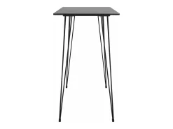 7 pcs conjunto de bar preto e cinzento