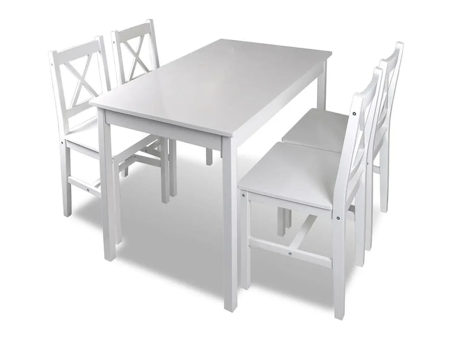 5 pcs Conjunto de jantar branco