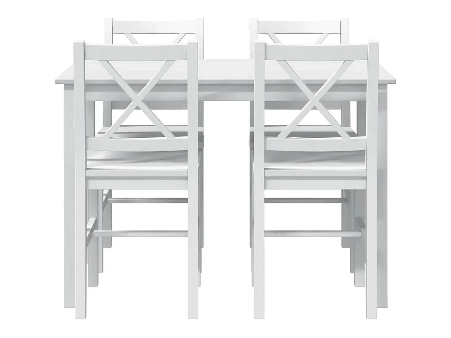 5 pcs Conjunto de jantar branco