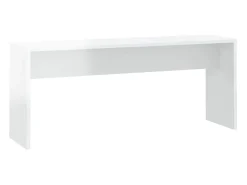 3 pcs conjunto de jantar derivados de madeira branco brilhante