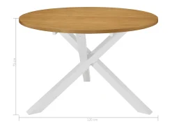 5 pcs conjunto de jantar MDF branco