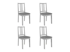 5 pcs conjunto de jantar MDF cinzento