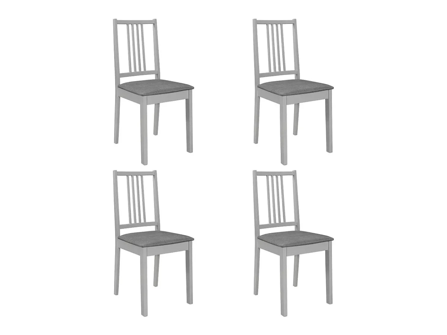 5 pcs conjunto de jantar MDF cinzento