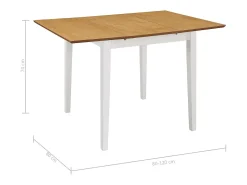 5 pcs conjunto de jantar MDF branco