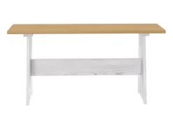 3 pcs conjunto de jantar REINE pinho maciço castanho mel/branco