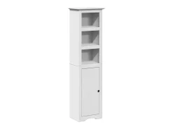 4 pcs conjunto de móveis para WC BODO pinho maciço branco