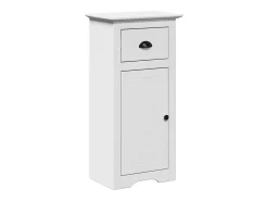 3 pcs conjunto de móveis para WC BODO pinho maciço branco
