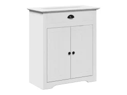 3 pcs conjunto de móveis para WC BODO pinho maciço branco