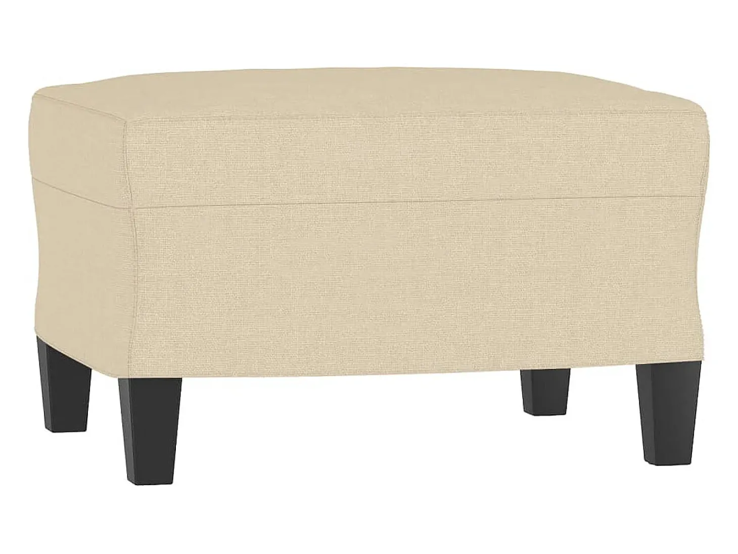 3 pcs conjunto de sofás com almofadões tecido cor creme