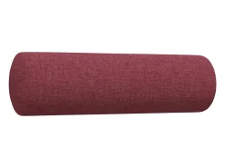 3 pcs conjunto de sofás com almofadas tecido vermelho-tinto