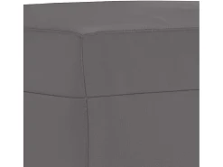 3 pcs conjunto de sofás com almofadas couro artificial cinzento