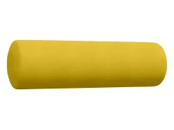3 pcs conjunto de sofás com almofadões e rolos veludo amarelo