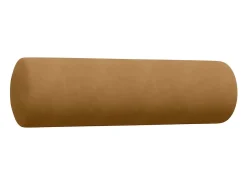 3 pcs conjunto de sofás com almofadões e rolos veludo castanho