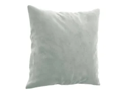 2 pcs conjunto de sofás com almofadas veludo cinzento-claro