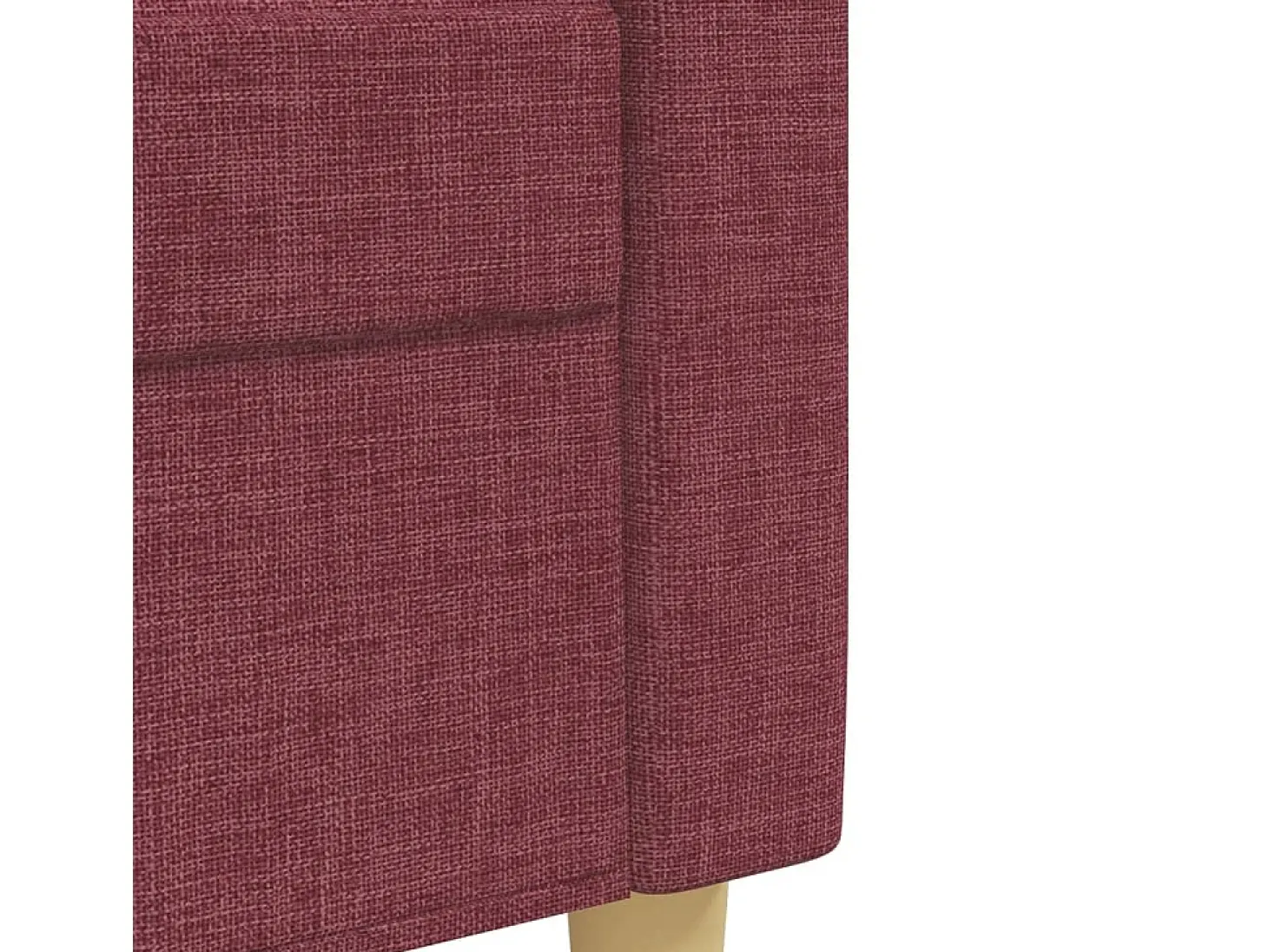 2 pcs conjunto de sofás tecido vermelho-tinto