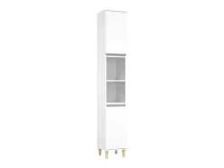 3 pcs conjunto móveis casa de banho derivados de madeira branco