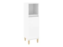 3 pcs conjunto móveis casa de banho derivados de madeira branco