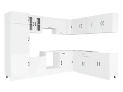 14 peças armário de cozinha conjunto Kalmar branca