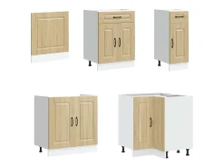 11 peças armário de cozinha conjunto Kalmar sonoma carvalho