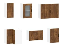 11 peças armário de cozinha conjunto Kalmar carvalho defumado