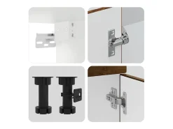 14 peças armário de cozinha conjunto Porto carvalho defumado