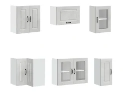 11 peças armário de cozinha conjunto Kalmar concreto cinza